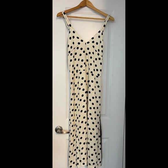 New with tags Zara dress.  White with black polka dots. Size Xs - Picture 6 of 13
